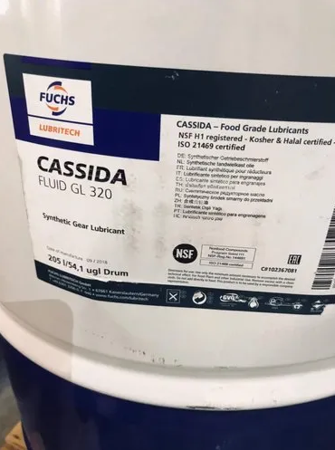Fuchs Cassida Fluid HF 32, 22L/Pail, Full Synthetic, Oli Food Grade